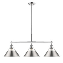 Orwell 3-Light Linear Pendant In Chrome (3306-LP CH-PW)