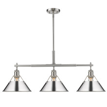 Orwell 3-Light Linear Pendant In Pewter (3306-LP PW-CH)