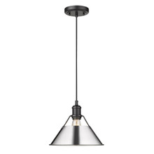 Orwell 10" Wide Medium Pendant In Matte Black (3306-M BLK-CH)