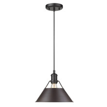 Orwell 10" Wide Medium Pendant In Matte Black (3306-M BLK-RBZ)