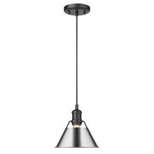 Orwell 7.5" Wide Small Pendant In Matte Black (3306-S BLK-CH)