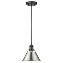 Orwell 7.5" Wide Small Pendant In Matte Black (3306-S BLK-PW)