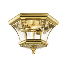 Monterey/Georgetown 2 Light Polished Brass Outdoor Ceiling Mount (7052-02)