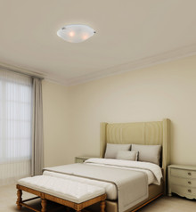 Oasis 3 Light Brushed Nickel Ceiling Mount (8012-91)
