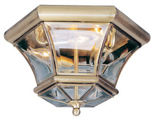 Monterey/Georgetown 3 Light Antique Brass Outdoor Ceiling Mount (7053-01)