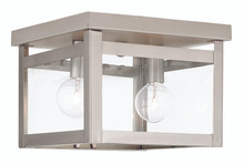 Milford 2 Light Brushed Nickel Ceiling Mount (4031-91)