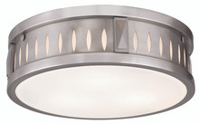 Vista 3 Light Brushed Nickel Ceiling Mount (65508-91)