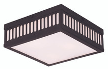 Prentice 3 Light Bronze Ceiling Mount (73163-07)