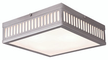 Prentice 3 Light Brushed Nickel Ceiling Mount (73164-91)