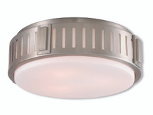 Portland 3 Light Brushed Nickel Ceiling Mount (65513-91)