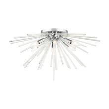 Utopia 6 Light Polished Chrome Flush Mount (41251-05)