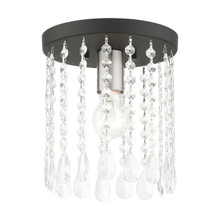 Elizabeth 1 Light Black Petite Flush Mount (51066-04)