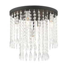 Elizabeth 5 Light Black Flush Mount (51068-04)