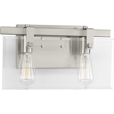 Glayse Collection Five-Light Brushed Nickel Clear Glass Luxe Linear  Chandelier Light (P400116-009) - Isabelle's Lighting