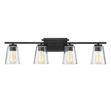 Calhoun 4-Light Bathroom Vanity Light in Black (8-1020-4-BK)