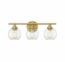 Carson 3-Light Bathroom Vanity Light in Warm Brass (8-4050-3-322)