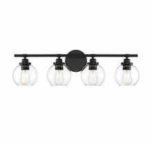 Carson 4-Light Bathroom Vanity Light in Matte Black (8-4050-4-BK)