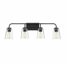 4-Light Bathroom Vanity Light in Matte Black (M80045MBK)
