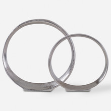 Orbits Nickel Ring Sculptures, S/2 (17985)