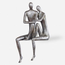 Courtship Antique Nickel Figurine (18992)
