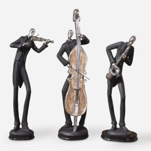 Musicians Decorative Figurines, Set/3 (19061)