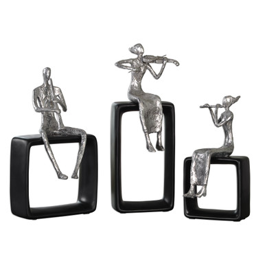 Musical Ensemble Statues, S/3 (20062)