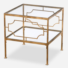 Genell Gold Cube Table (24477)