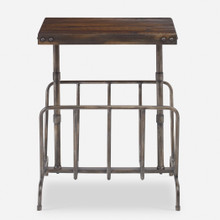 Sonora Industrial Magazine Accent Table (25326)