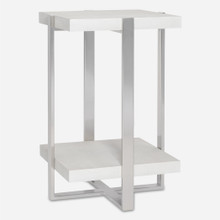 Arnaut White Accent Table (25375)