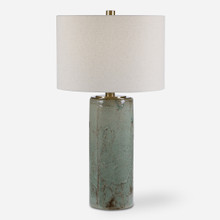 Callais Crackled Aqua Table Lamp (28333)