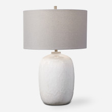 Winterscape White Glaze Table Lamp (28390-1)
