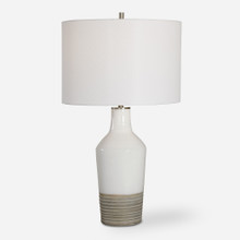 Dakota White Crackle Table Lamp (28398-1)