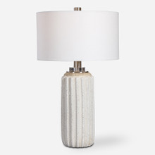 Azariah White Crackle Table Lamp (28431)