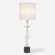 Inverse White Marble Table Lamp (29796-1)