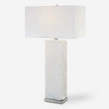 Pillar White Marble Table Lamp (30066)