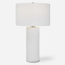 Patchwork White Table Lamp (30068)
