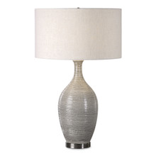 Dinah Gray Textured Table Lamp (27518)