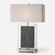 Sakana Gray Textured Table Lamp (27329-1)