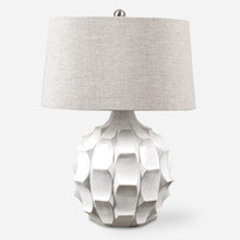 Guerina Scalloped White Lamp (27052)