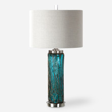 Almanzora Blue Glass Lamp (27087-1)