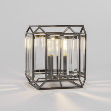 Genesis 1 Light Table Lamp In Black Chrome (493-BKCH)