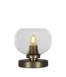 Luna 1 Light Table Lamp In New Age Brass (51-NAB-202)