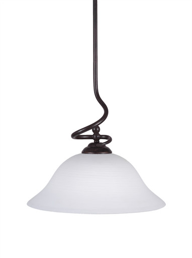 Capri 1 Light Pendant In Dark Granite (900-DG-612)