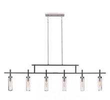 Salinda 6 Light Bar In Matte Black & Brushed Nickel (2536-MBBN-600)