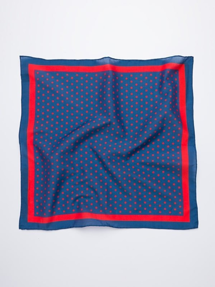 Navy/red