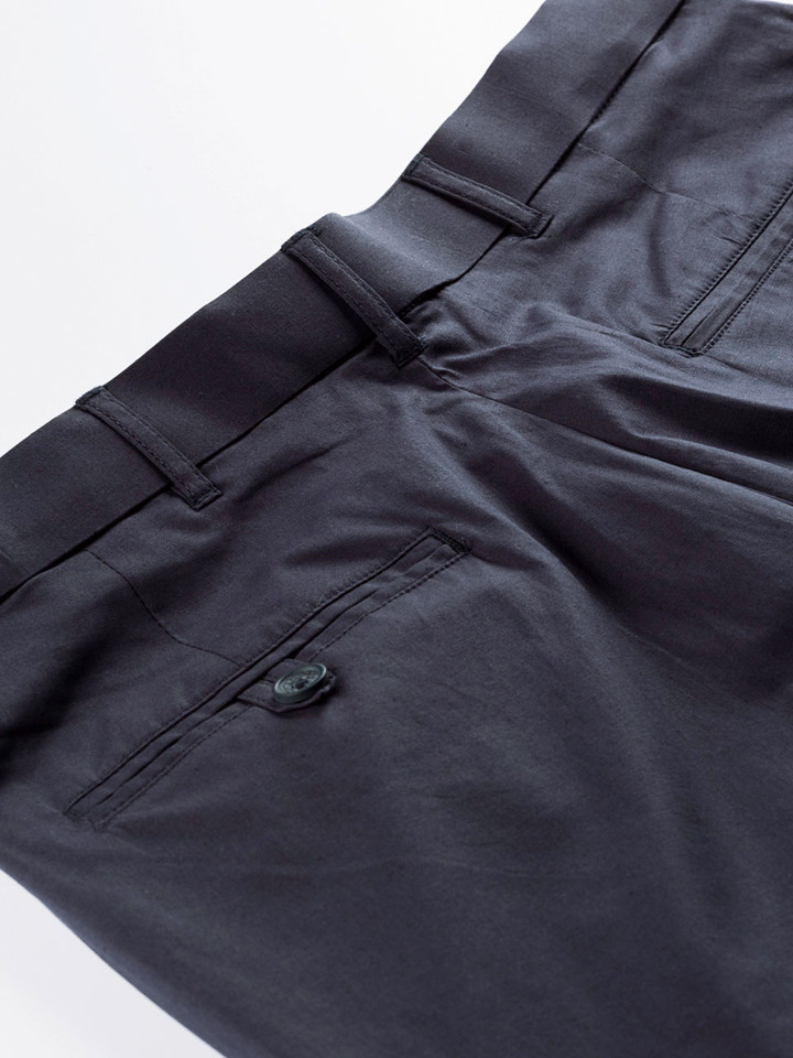 Men's Navy Lightweight Tropical Chinos Back