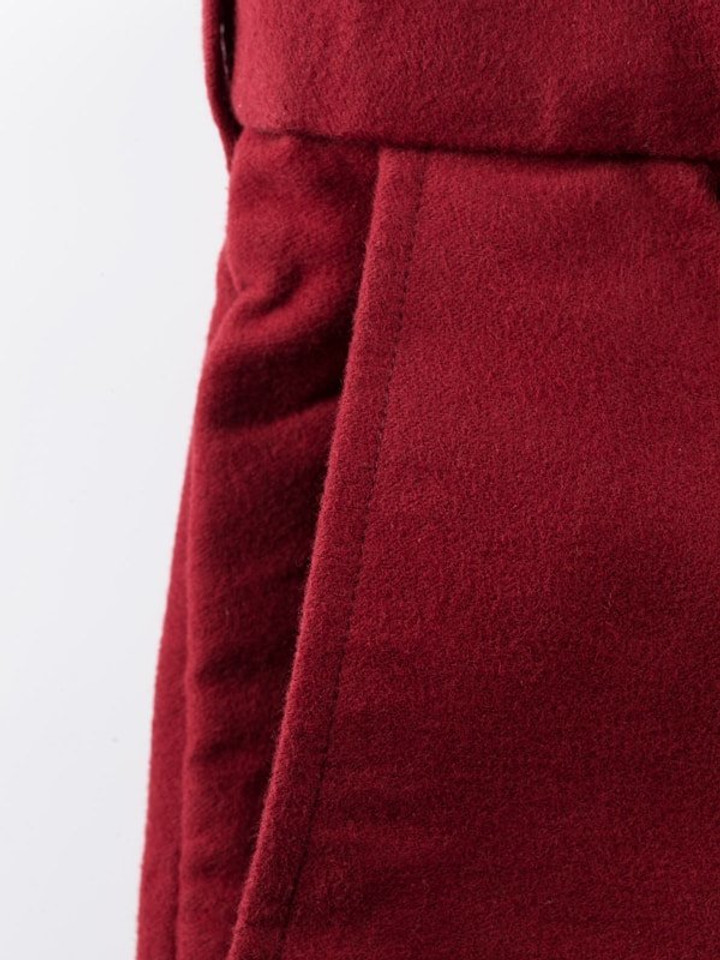 Men's Mulberry Red Moleskin Pants Pocket