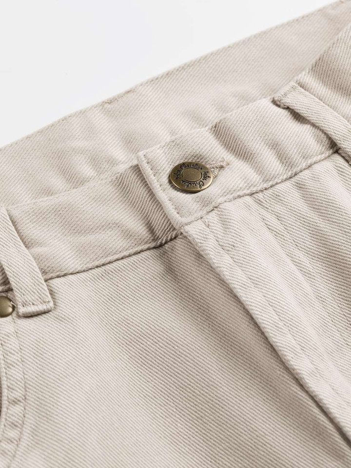 Men's Stone Cream Drill Jeans Front