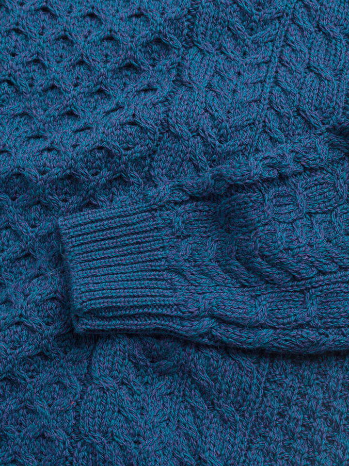 Close up of blue