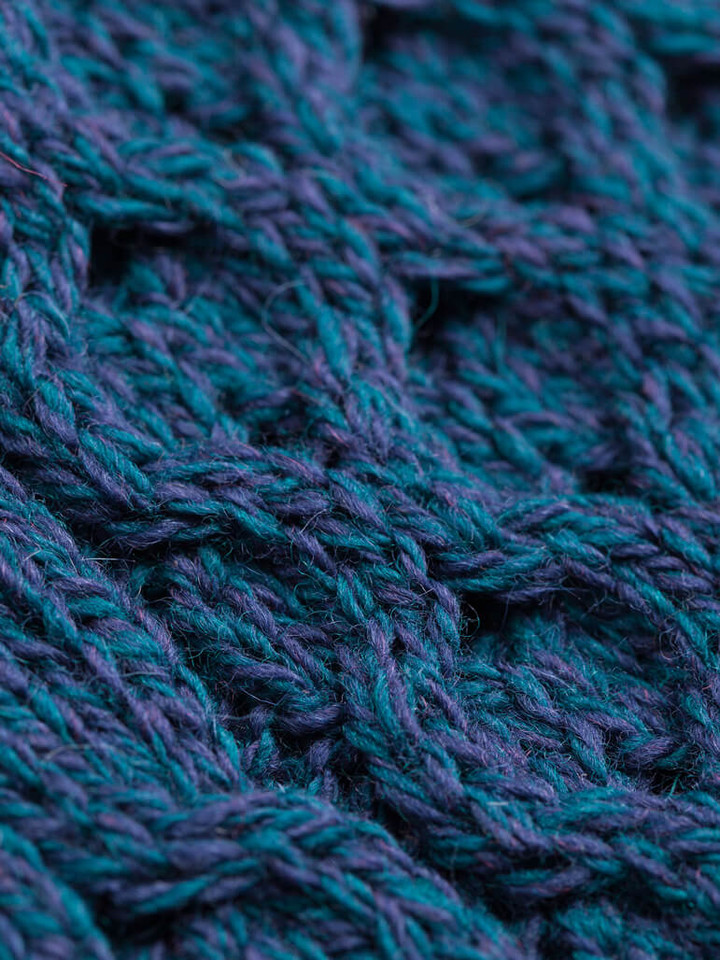 Close up of blue